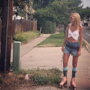 Madewell high waisted denim shorts, size 26